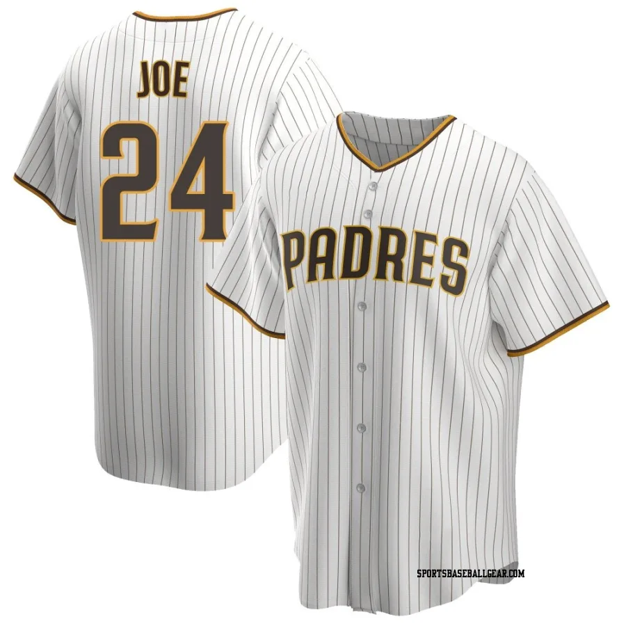 Connor Joe Youth San Diego Padres White/Brown Replica Home Jersey