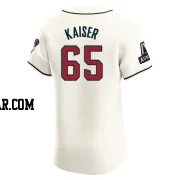Connor Kaiser Men's Arizona Diamondbacks Cream Elite Home Patch Jersey