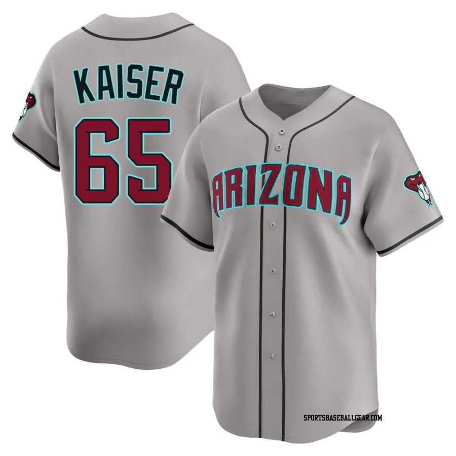 Connor Kaiser Men's Arizona Diamondbacks Gray Limited Alternate Jersey
