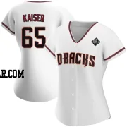 Connor Kaiser Women's Arizona Diamondbacks White Replica Home 2023 World Series Jersey