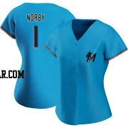 Connor Norby Women's Miami Marlins Blue Authentic Alternate Jersey