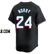 Connor Norby Youth Miami Marlins Black Limited Alternate Jersey