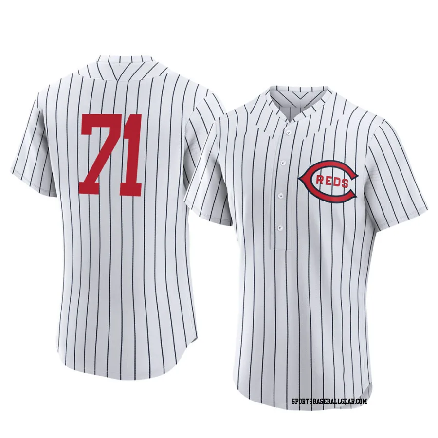 Connor Overton Men's Cincinnati Reds White Authentic 2022 Field Of Dreams Jersey