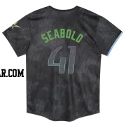 Connor Seabold Toddler Tampa Bay Rays Charcoal Limited 2024 City Connect Jersey