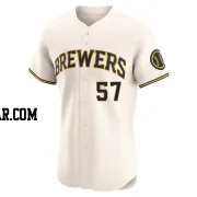 Connor Thomas Men's Milwaukee Brewers Cream Elite Home Jersey