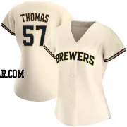 Connor Thomas Women's Milwaukee Brewers Cream Authentic Home Jersey
