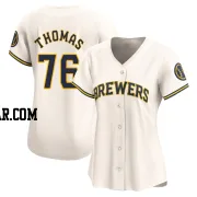 Connor Thomas Women's Milwaukee Brewers Cream Limited Home Jersey