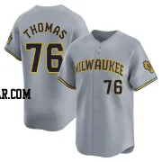 Connor Thomas Youth Milwaukee Brewers Gray Limited Away Jersey