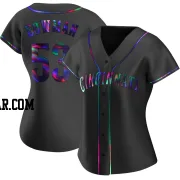 Cooper Bowman Women's Cincinnati Reds Black Holographic Replica Alternate Jersey