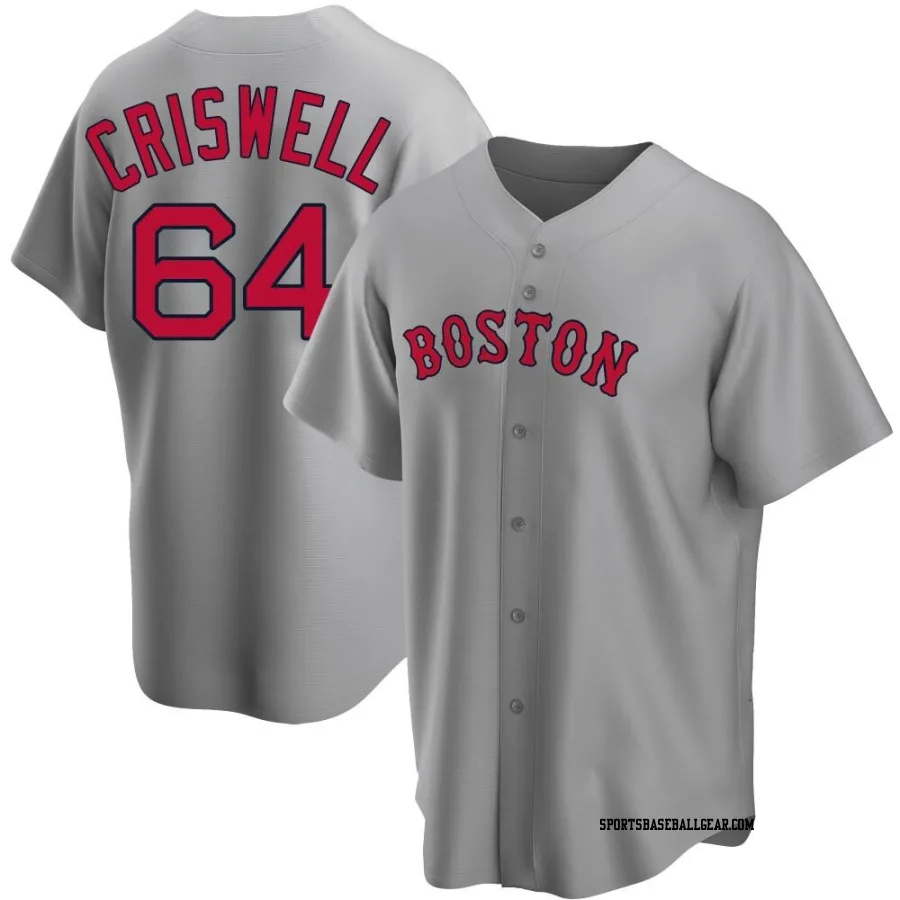 Cooper Criswell Youth Boston Red Sox Gray Replica Road Jersey