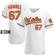 Cooper Hummel Men's Baltimore Orioles White Authentic Home Jersey