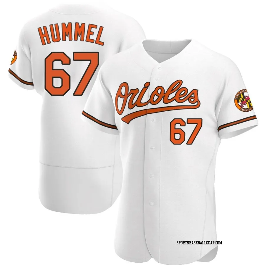 Cooper Hummel Men's Baltimore Orioles White Authentic Home Jersey