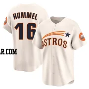 Cooper Hummel Men's Houston Astros Cream Limited Throwback Cooperstown Collection Jersey