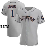 Cooper Hummel Men's Houston Astros Gray Authentic Road Jersey