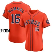 Cooper Hummel Men's Houston Astros Orange Elite Alternate Vapor Premier Jersey