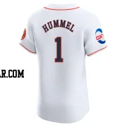 Cooper Hummel Men's Houston Astros White Elite Home Patch Jersey