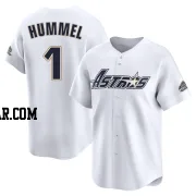 Cooper Hummel Men's Houston Astros White Limited Throwback Cooperstown Collection Jersey