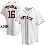 Cooper Hummel Men's Houston Astros White Replica Home Jersey