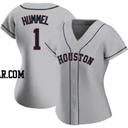 Cooper Hummel Women's Houston Astros Gray Authentic Road 2020 Jersey