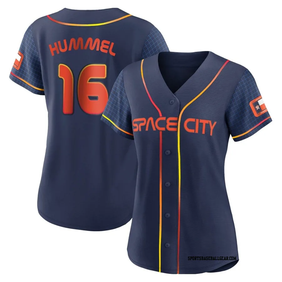 Cooper Hummel Women's Houston Astros Navy Authentic 2022 City Connect Jersey