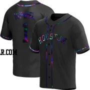 Cooper Hummel Youth Houston Astros Black Holographic Replica Alternate Jersey