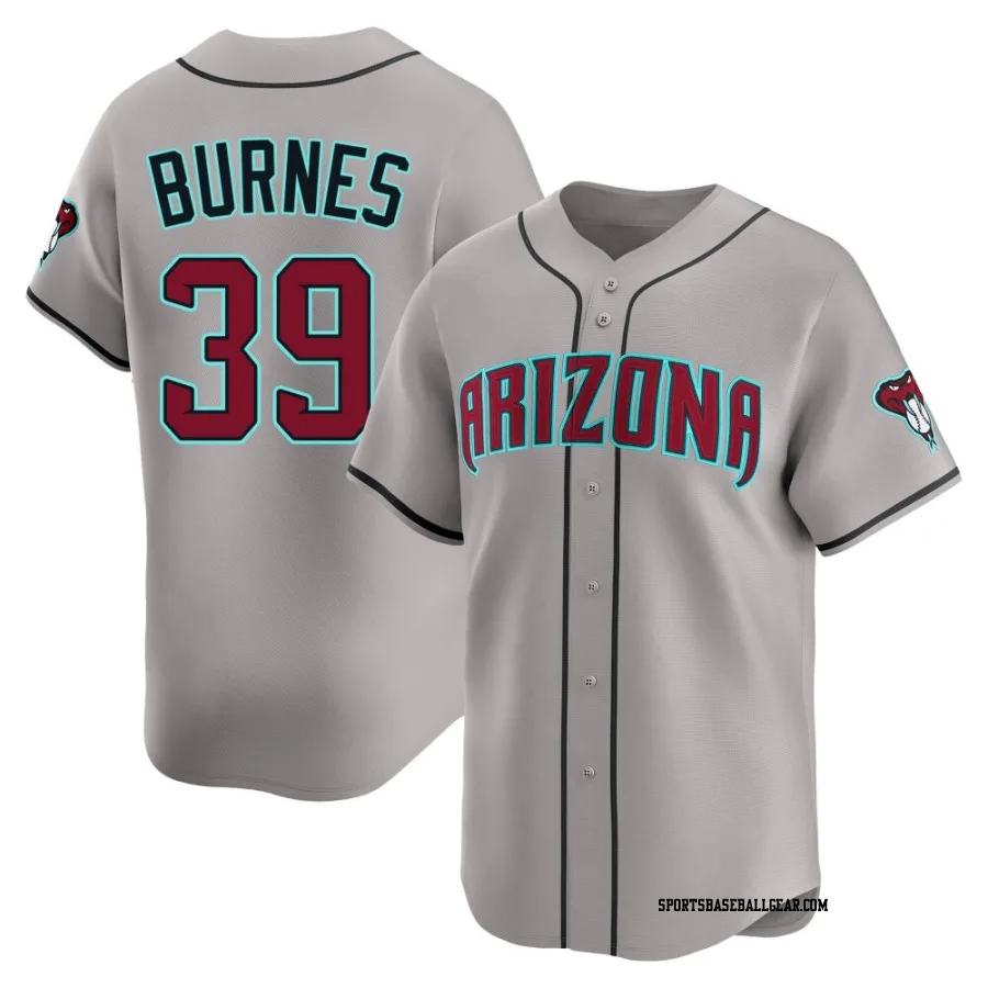 Corbin Burnes Men's Arizona Diamondbacks Gray Limited Alternate Jersey
