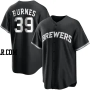 Corbin Burnes Youth Milwaukee Brewers Black/White Replica Jersey