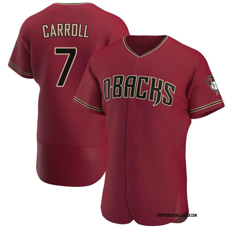Corbin Carroll Men's Arizona Diamondbacks Authentic Crimson Alternate Jersey