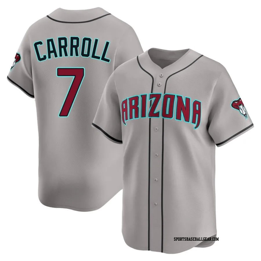 Corbin Carroll Men's Arizona Diamondbacks Gray Limited Alternate Jersey