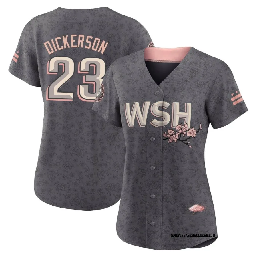 Corey Dickerson Women's Washington Nationals Gray Authentic 2022 City Connect Jersey