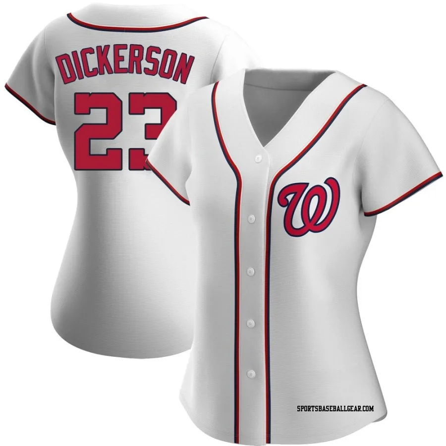Corey Dickerson Women's Washington Nationals White Authentic Home Jersey