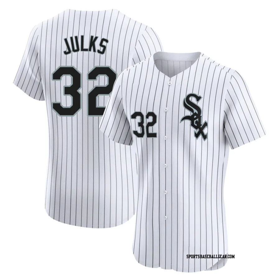 Corey Julks Men's Chicago White Sox White Elite Home Jersey