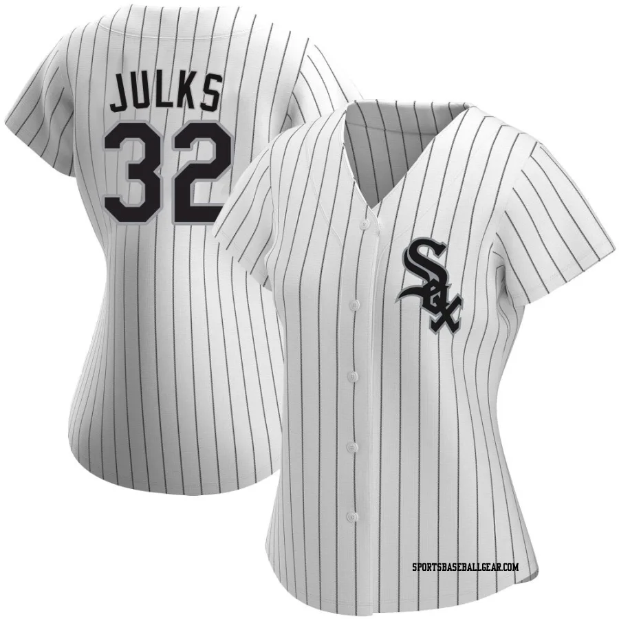 Corey Julks Women's Chicago White Sox White Replica Home Jersey