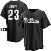 Corey Knebel Youth Philadelphia Phillies Black/White Replica Jersey