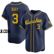 Corey Ray Men's Milwaukee Brewers Navy Limited Alternate Jersey