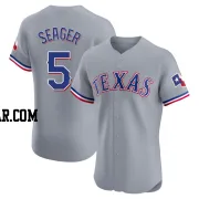 Corey Seager Men's Texas Rangers Gray Elite Road Jersey