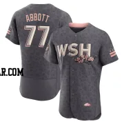Cory Abbott Men's Washington Nationals Gray Authentic 2022 City Connect Jersey