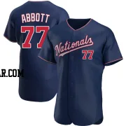Cory Abbott Men's Washington Nationals Navy Authentic Alternate Jersey