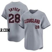 Cory Snyder Men's Cleveland Guardians Gray Limited Road Jersey