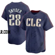 Cory Snyder Men's Cleveland Guardians Navy Limited 2024 City Connect Jersey