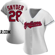 Cory Snyder Women's Cleveland Guardians White Authentic Home Jersey