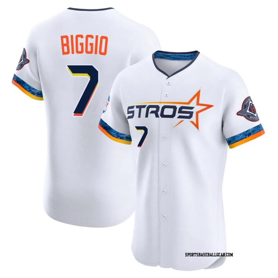Craig Biggio Men's Houston Astros White Elite 2025 City Connect Jersey