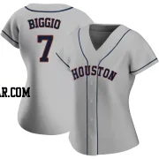 Craig Biggio Women's Houston Astros Gray Authentic Road 2020 Jersey