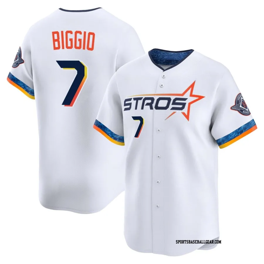Craig Biggio Youth Houston Astros White Limited 2025 City Connect Jersey