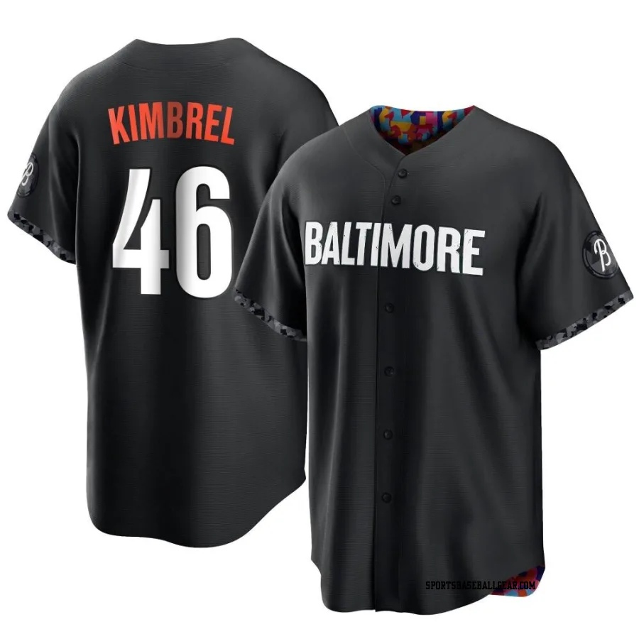 Craig Kimbrel Men's Baltimore Orioles Black Replica 2023 City Connect Jersey