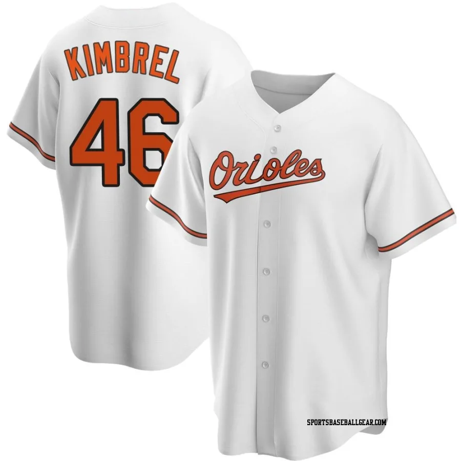 Craig Kimbrel Men's Baltimore Orioles White Replica Home Jersey