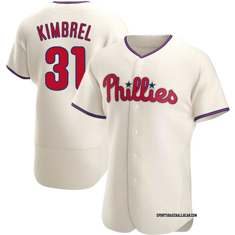 Craig Kimbrel Men's Philadelphia Phillies Cream Authentic Alternate Jersey