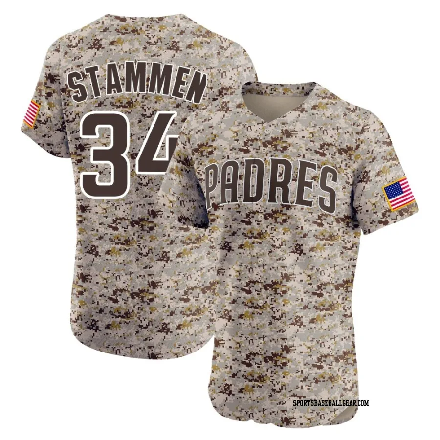 Craig Stammen Men's San Diego Padres Camo Elite Alternate Vapor Premier Jersey