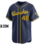 Craig Yoho Men's Milwaukee Brewers Navy Limited Alternate Jersey
