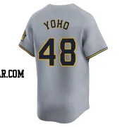 Craig Yoho Youth Milwaukee Brewers Gray Limited Away Jersey